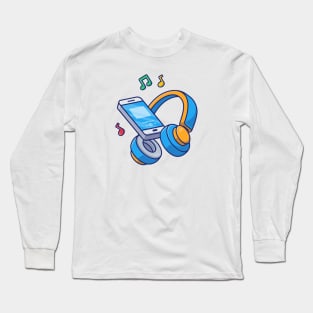 Listening music with headphone Long Sleeve T-Shirt